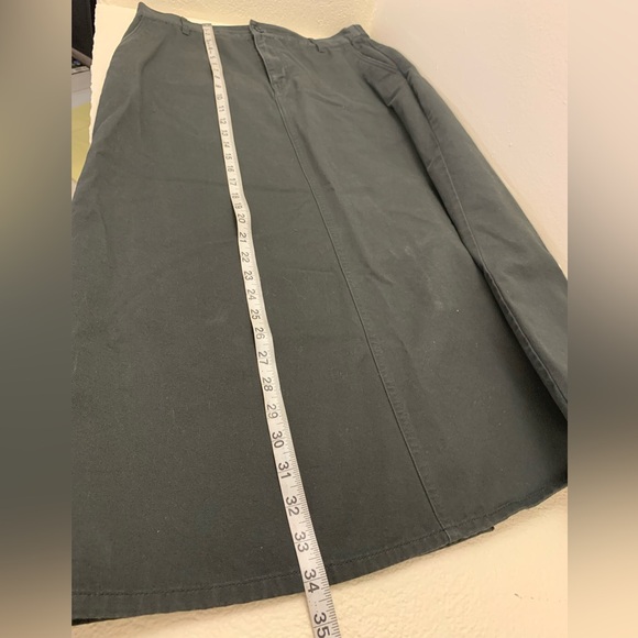 Muji Gray Midi Skirt 100% cotton - Picture 4 of 8